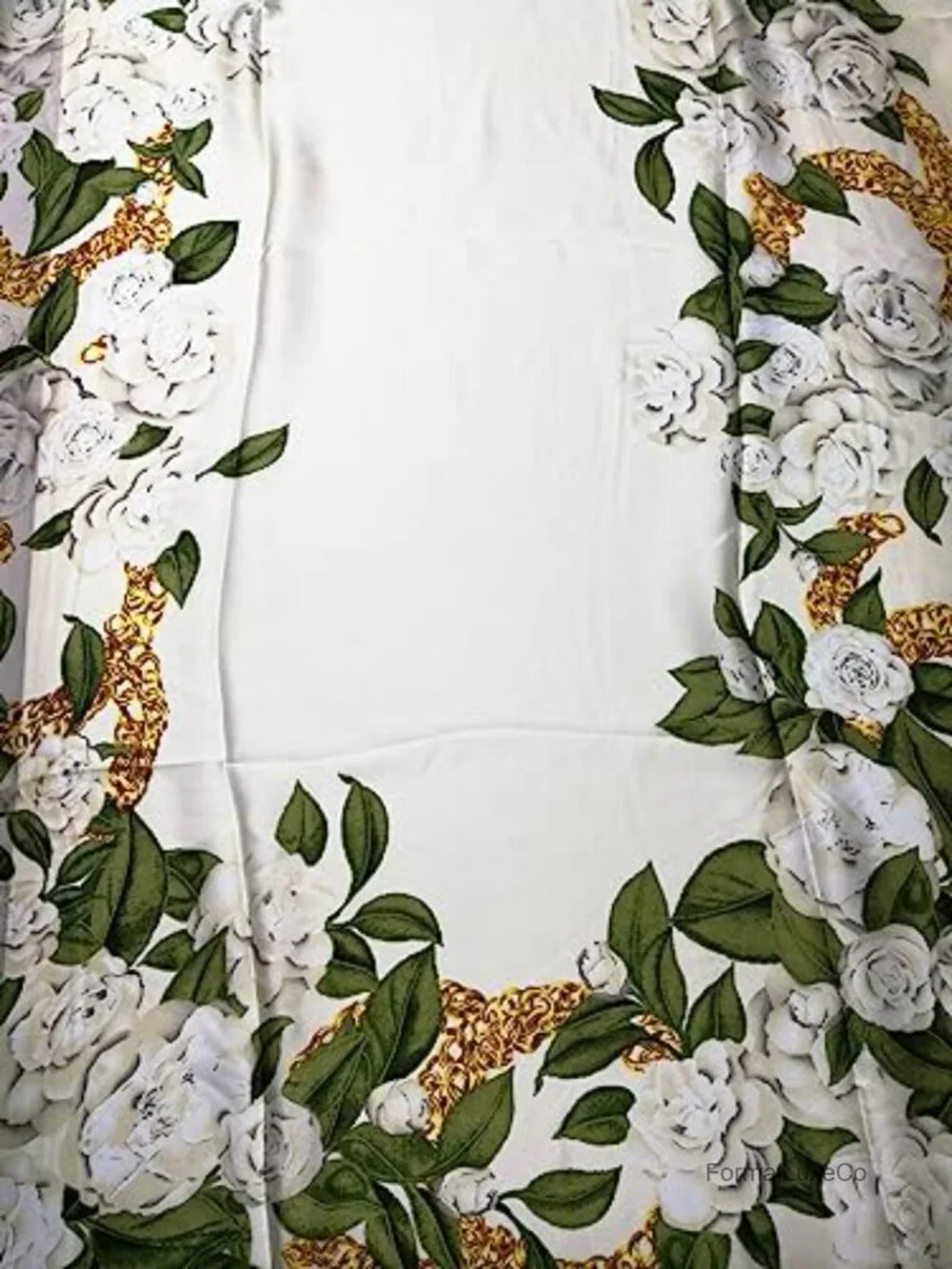 Silk Feel Floral Satin Long Scarf Shawl in Gift Box